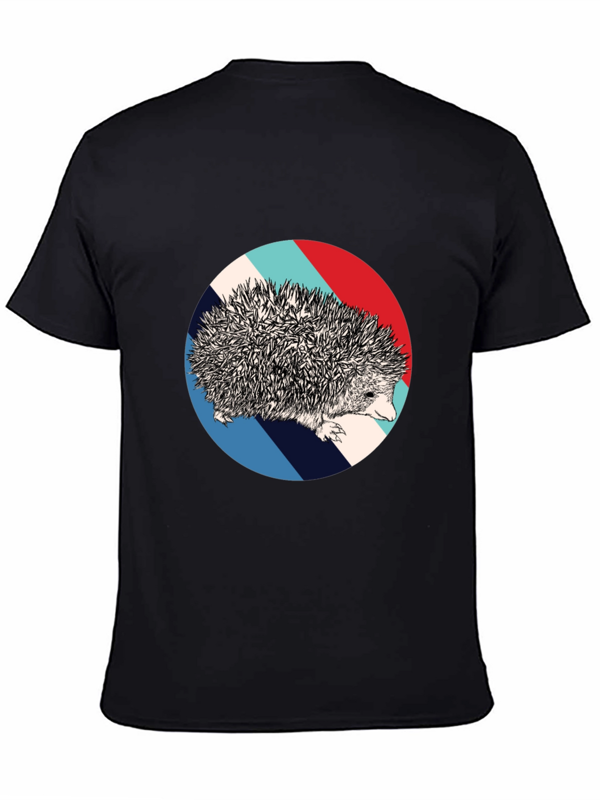 Hedgehog Circle Graphic Tee - Unique Design