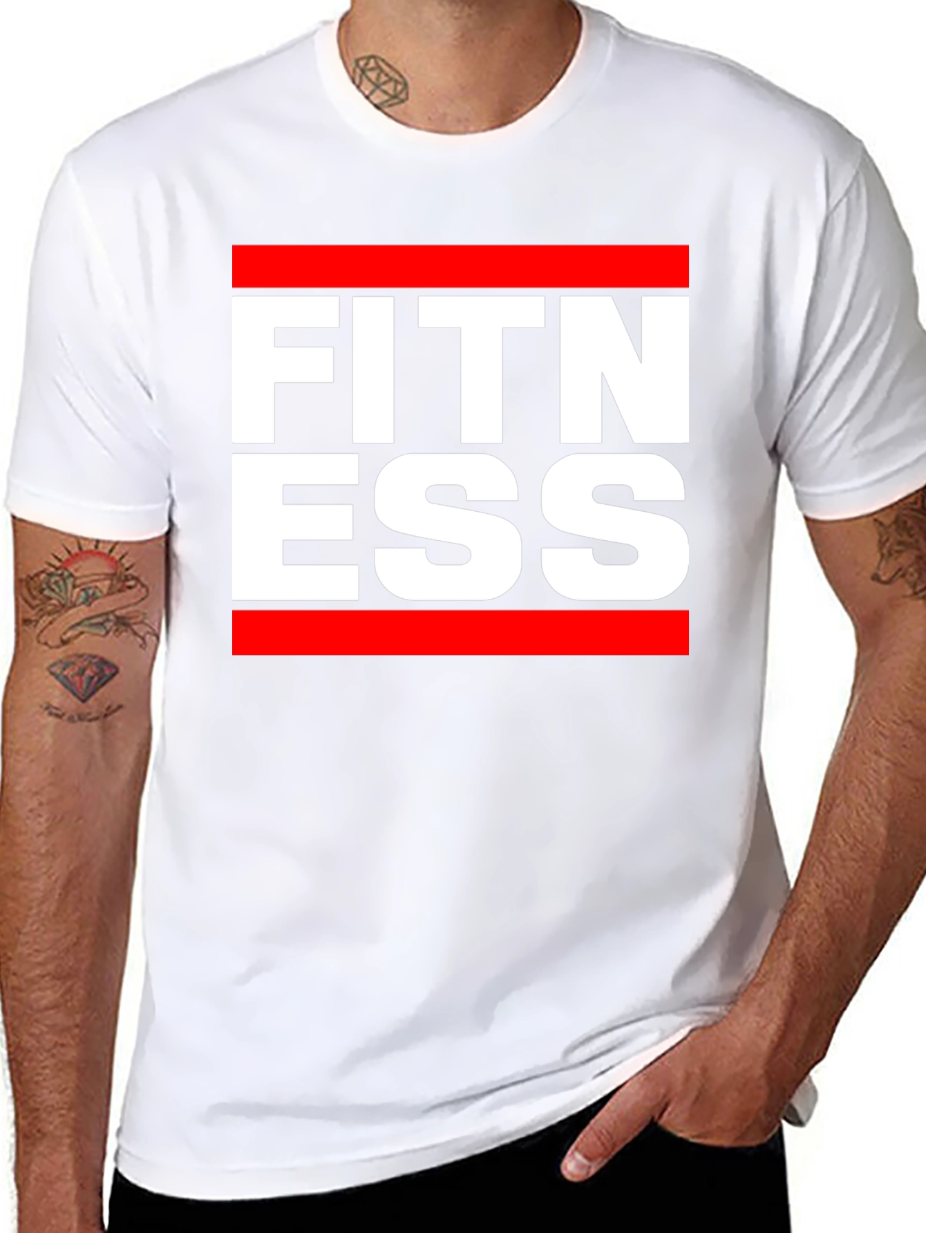 Fitness Graphic Tee - Black