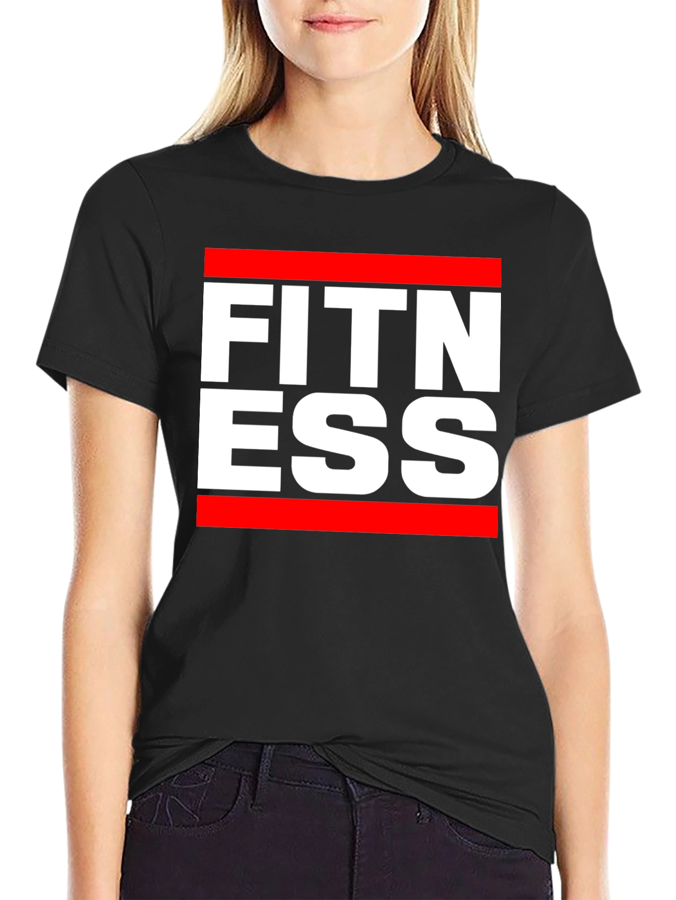 Fitness Graphic Tee - Black