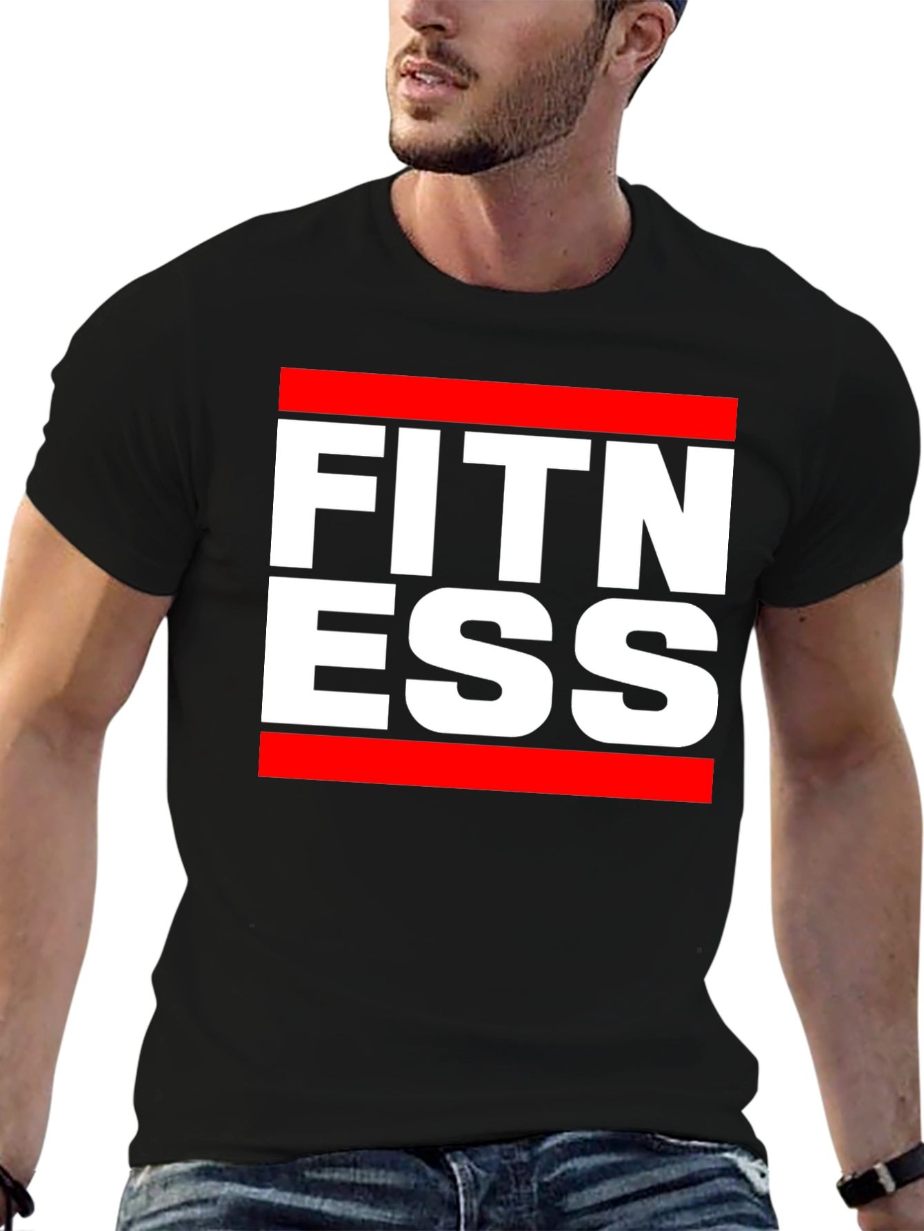 Fitness Graphic Tee - Black