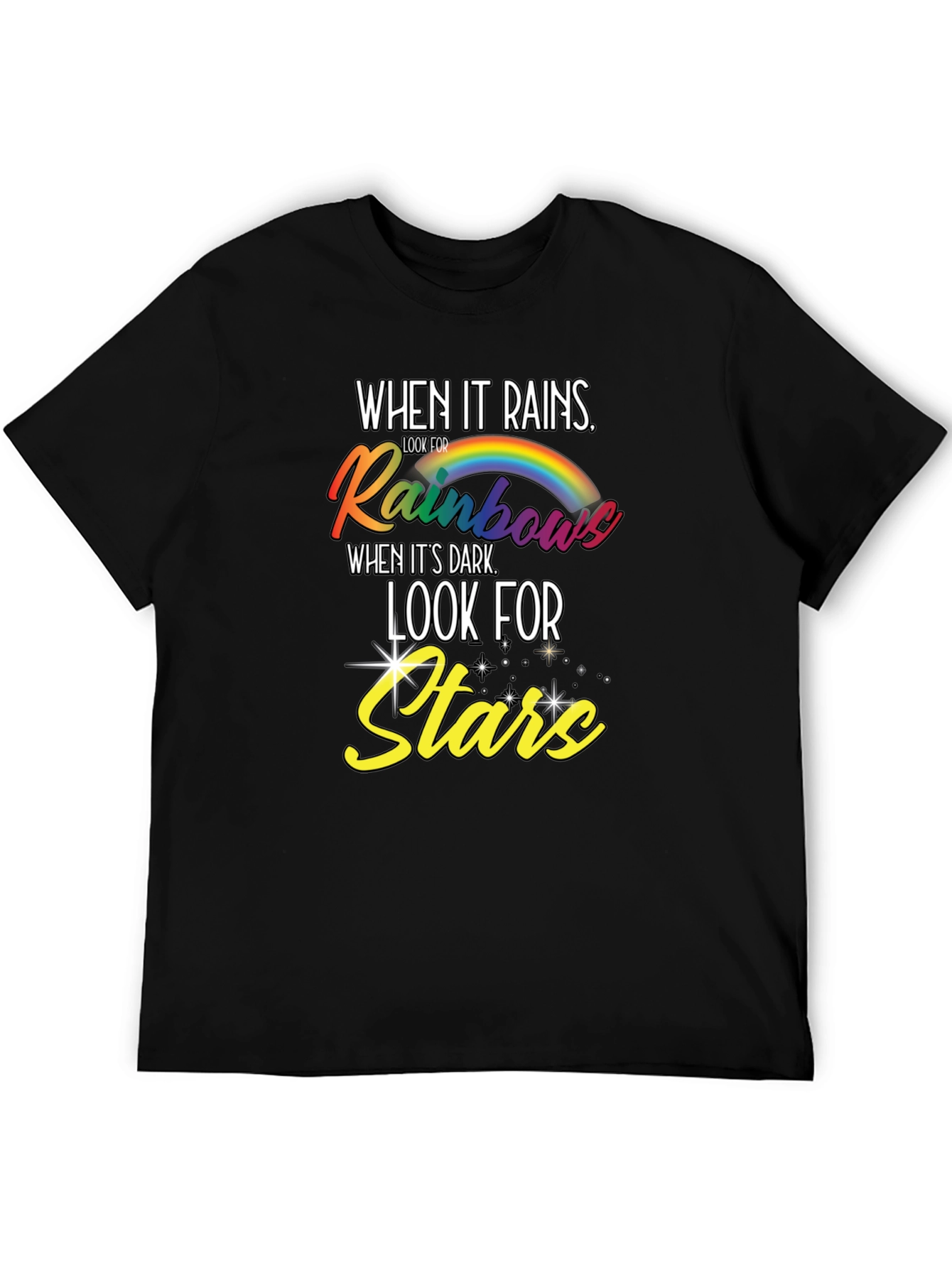 Rainbows and Stars Graphic T-Shirt
