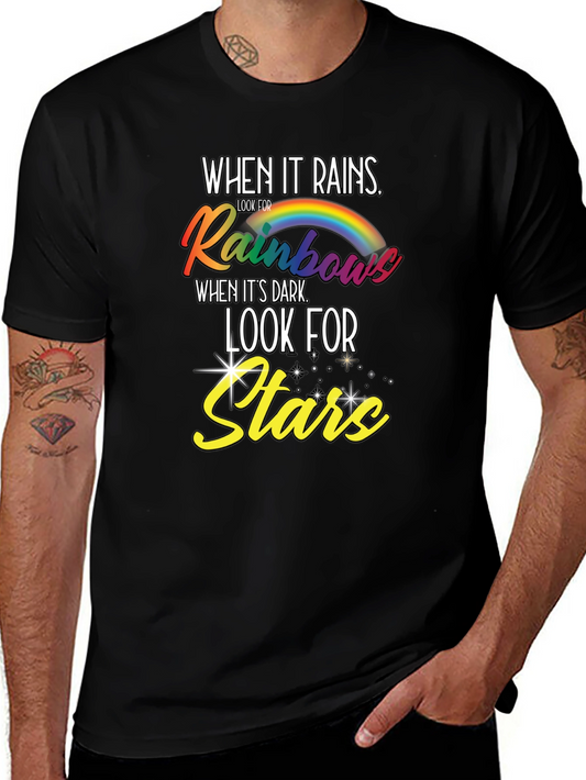 Rainbows and Stars Graphic T-Shirt