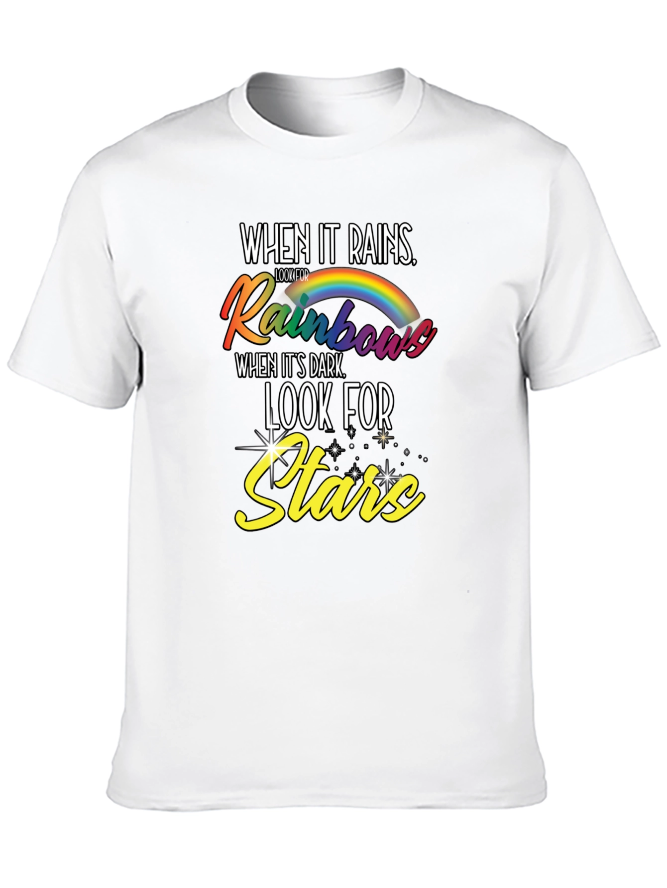 Rainbows and Stars Graphic T-Shirt