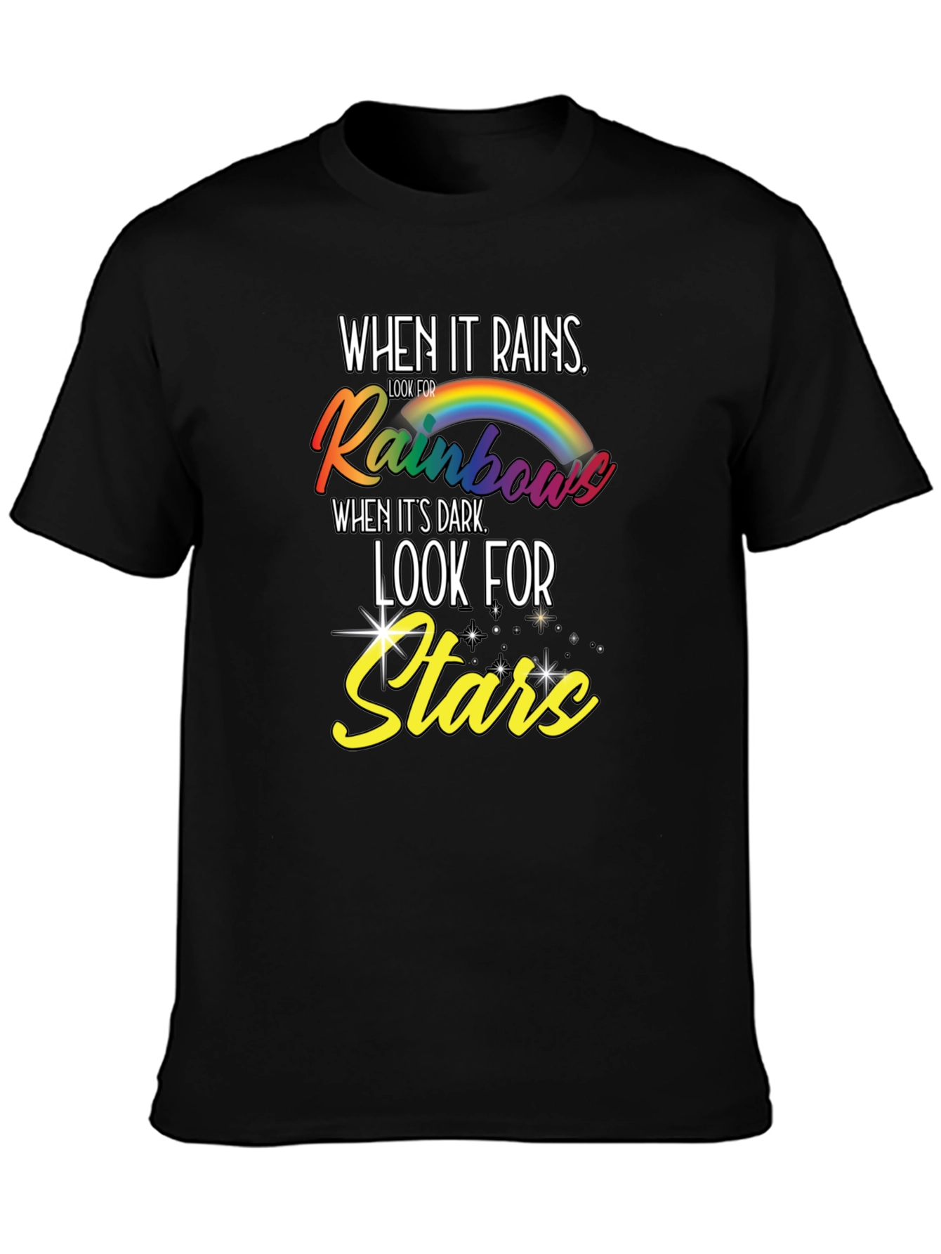 Rainbows and Stars Graphic T-Shirt