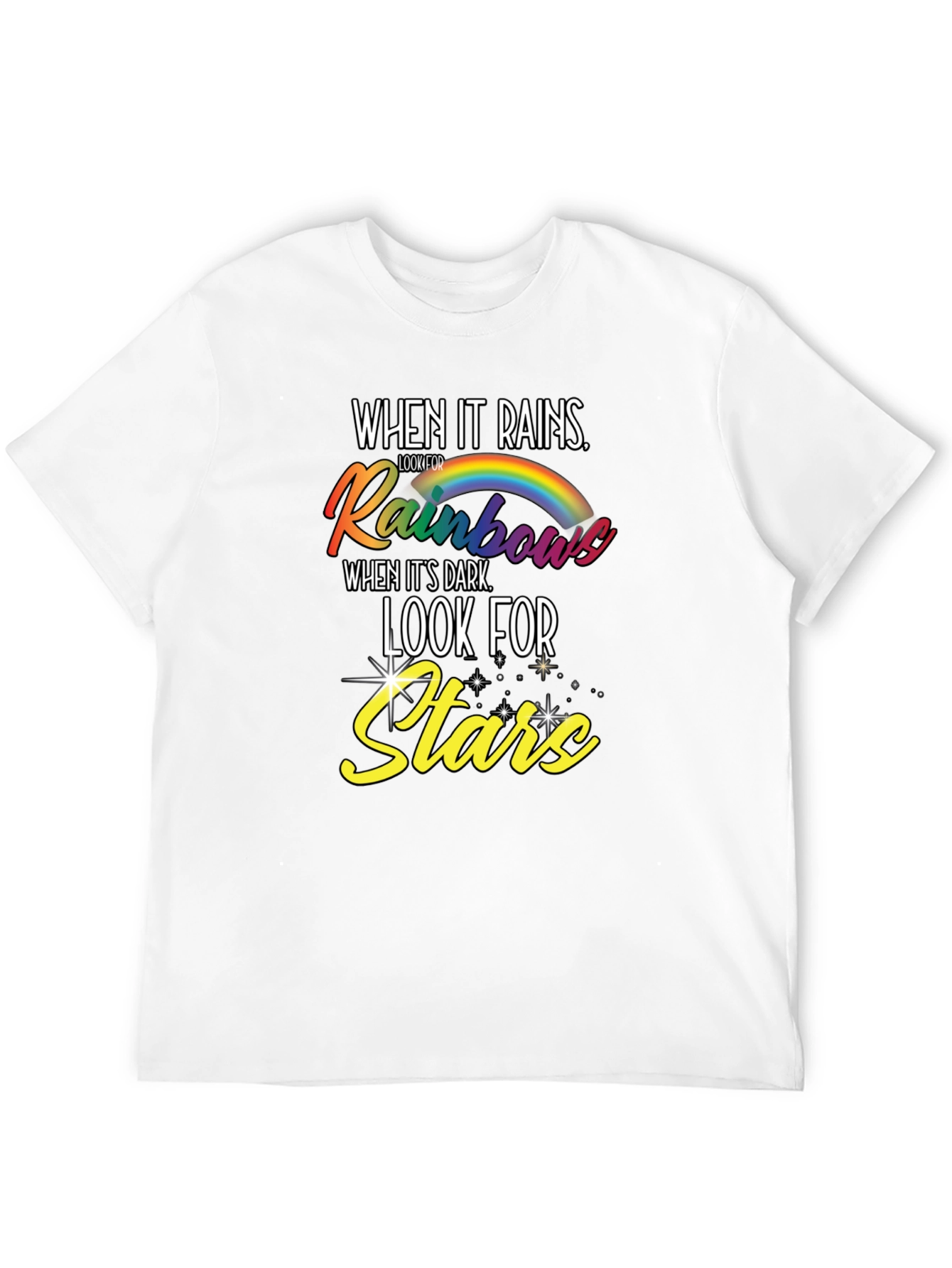 Rainbows and Stars Graphic T-Shirt