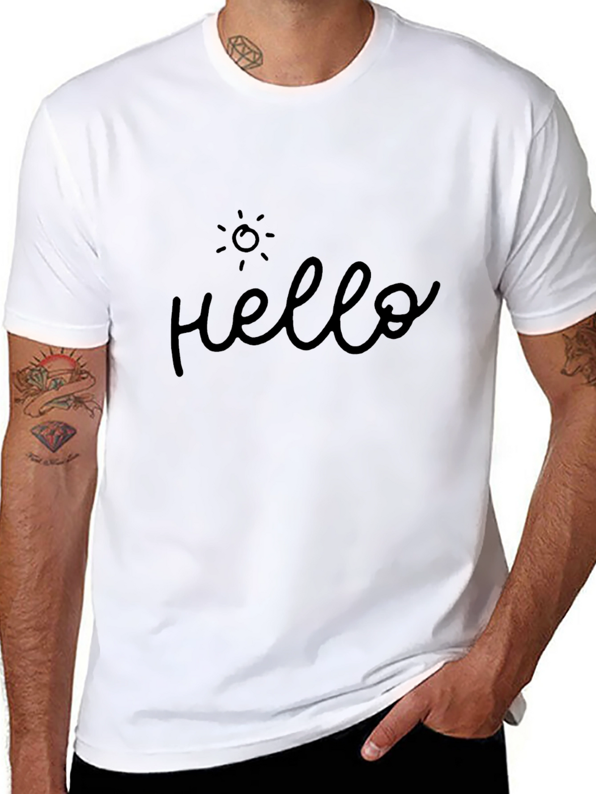 Hello Sunshine Black T-Shirt