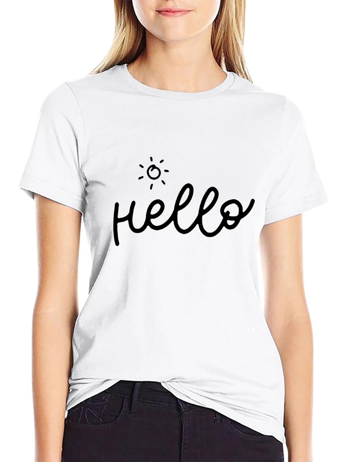 Hello Sunshine Black T-Shirt