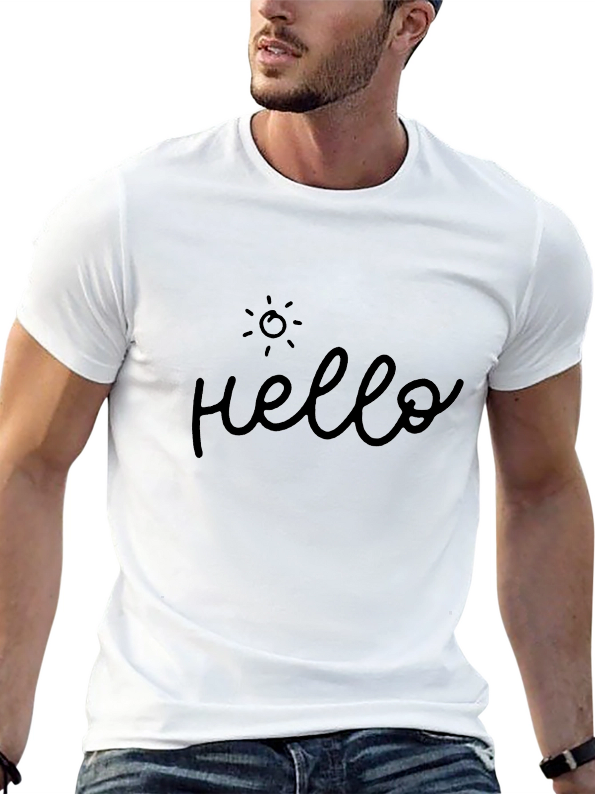 Hello Sunshine Black T-Shirt