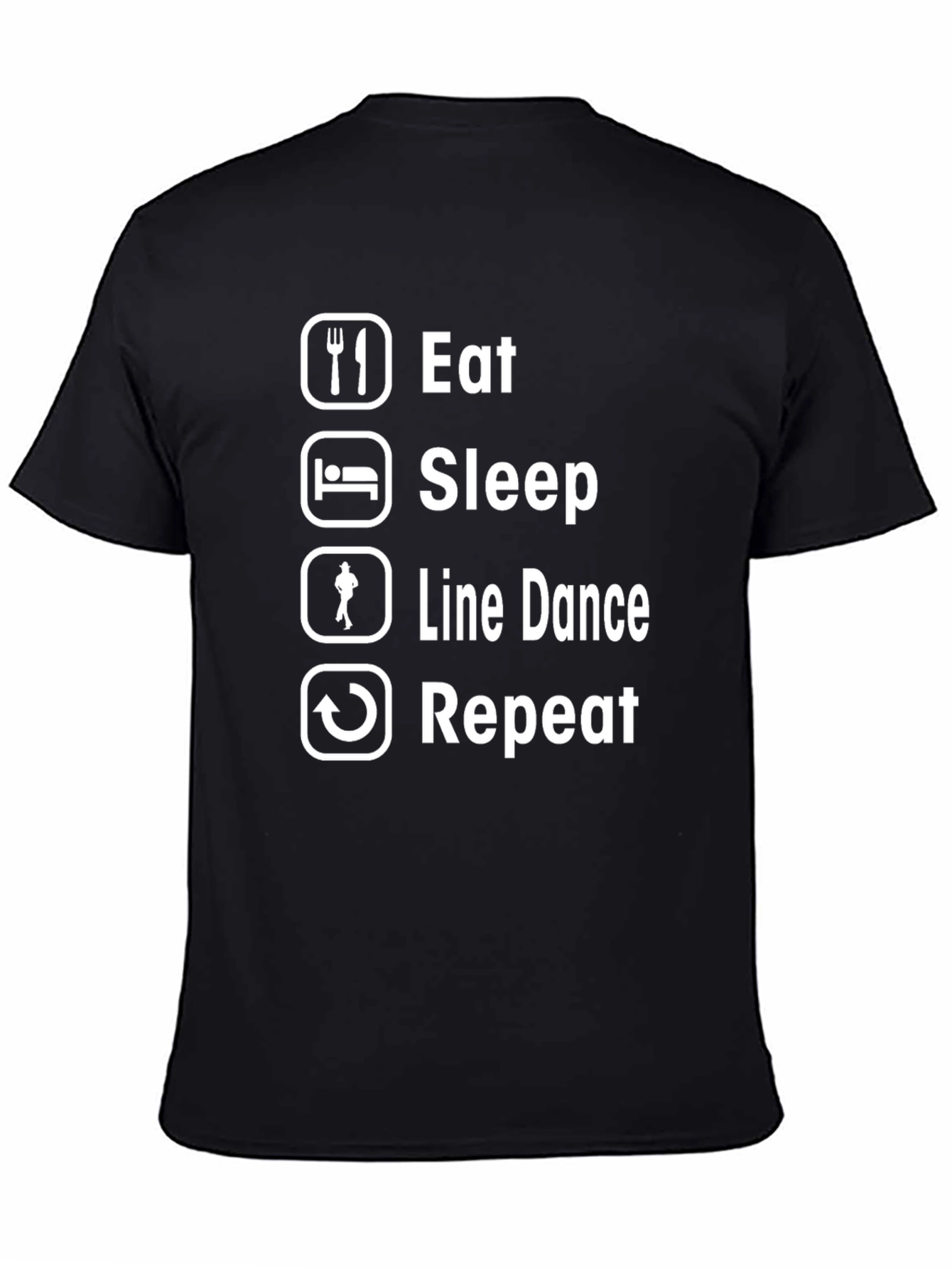 Eat Sleep Line Dance Repeat Funny T-Shirt