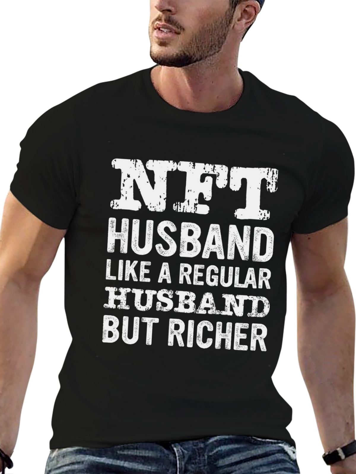NFT Husband Graphic T-Shirt - Novelty Tee