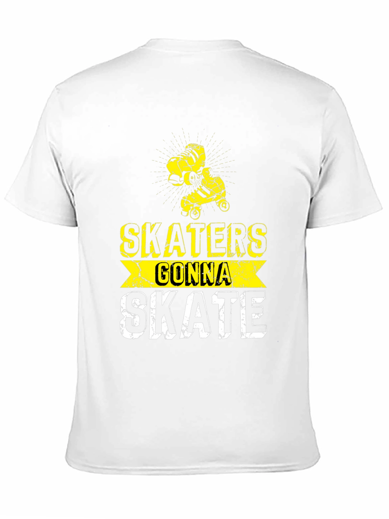 Skaters Gonna Skate Graphic Tee - Black Cotton Blend
