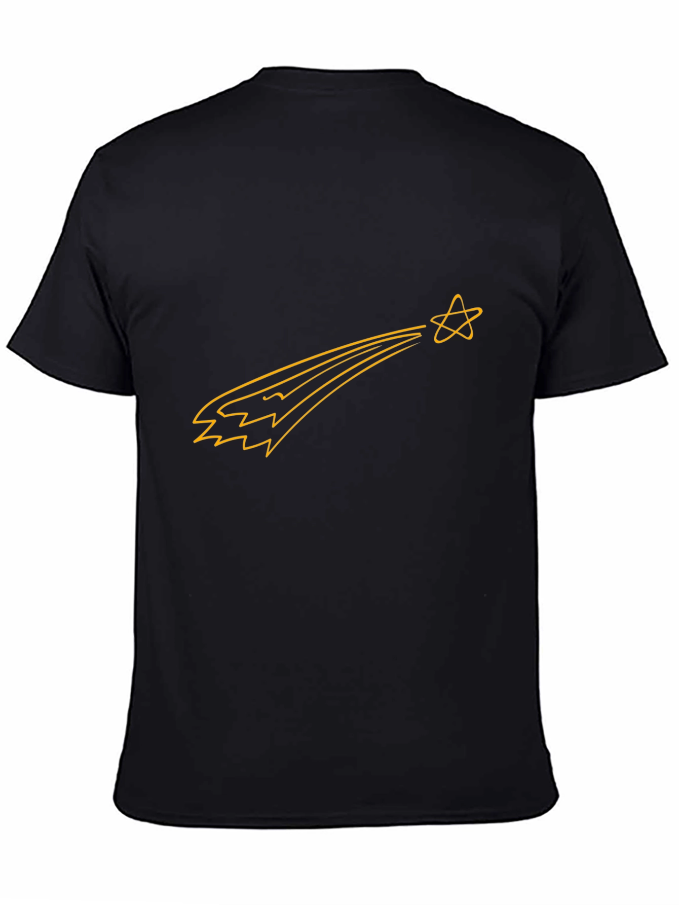 Shooting Star Graphic Tee - Black Casual Shirt