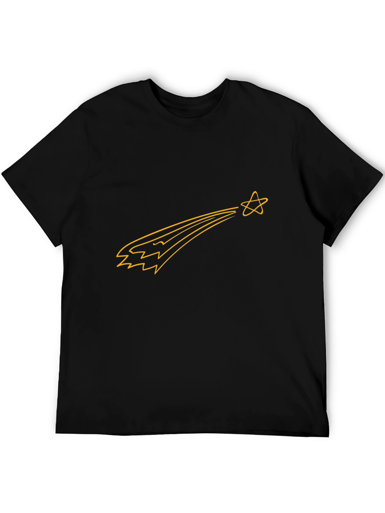 Shooting Star Graphic Tee - Black Casual Shirt