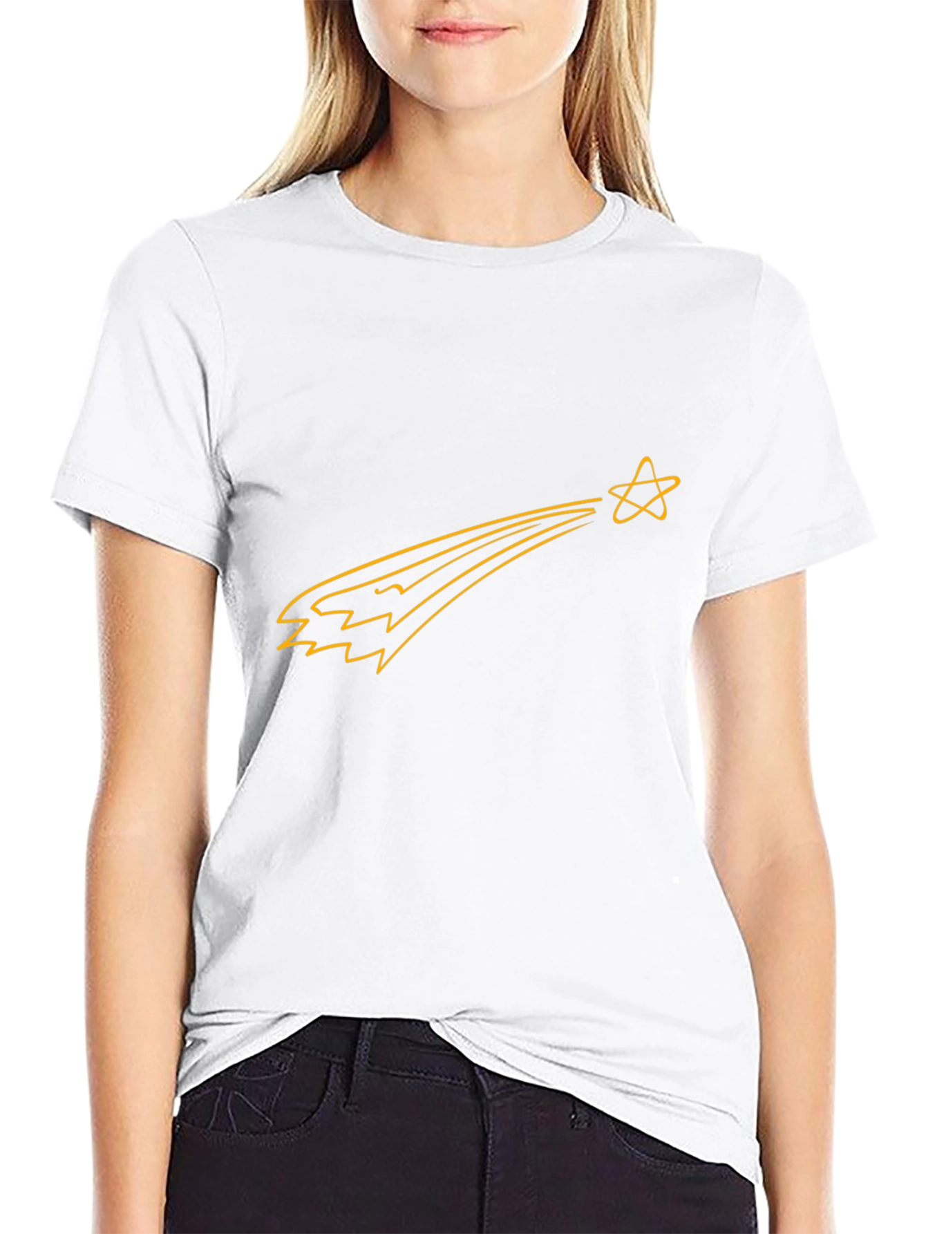 Shooting Star Graphic Tee - Black Casual Shirt