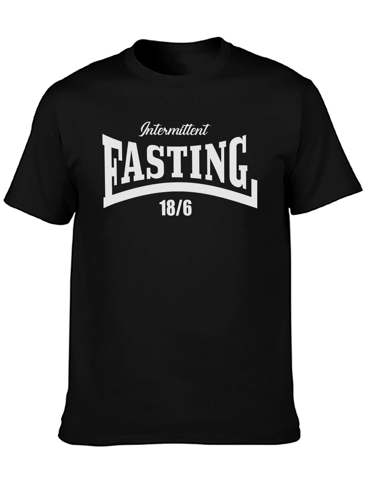 Intermittent Fasting 18/6 Black T-Shirt