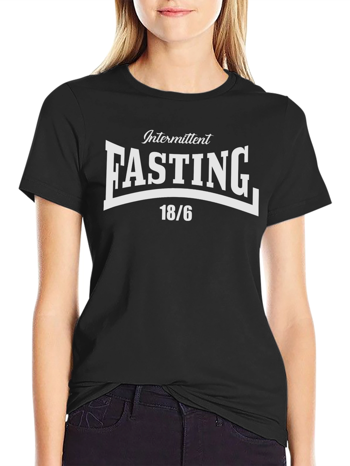 Intermittent Fasting 18/6 Black T-Shirt