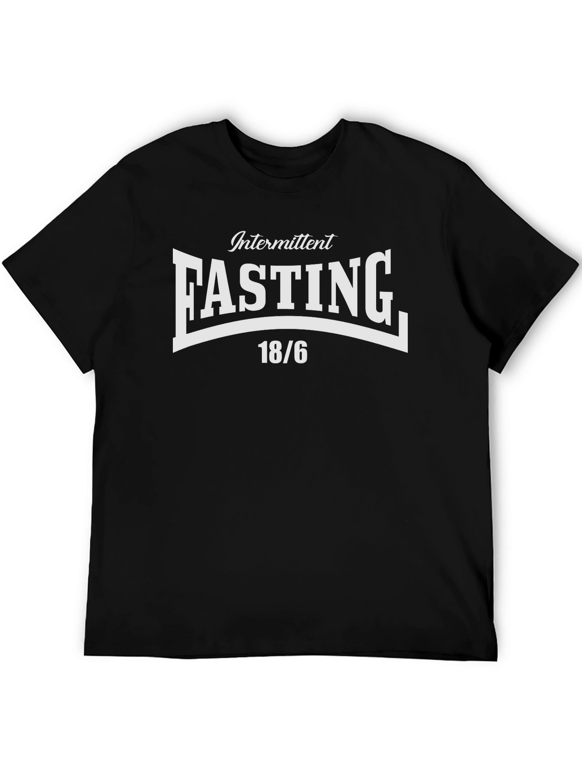 Intermittent Fasting 18/6 Black T-Shirt