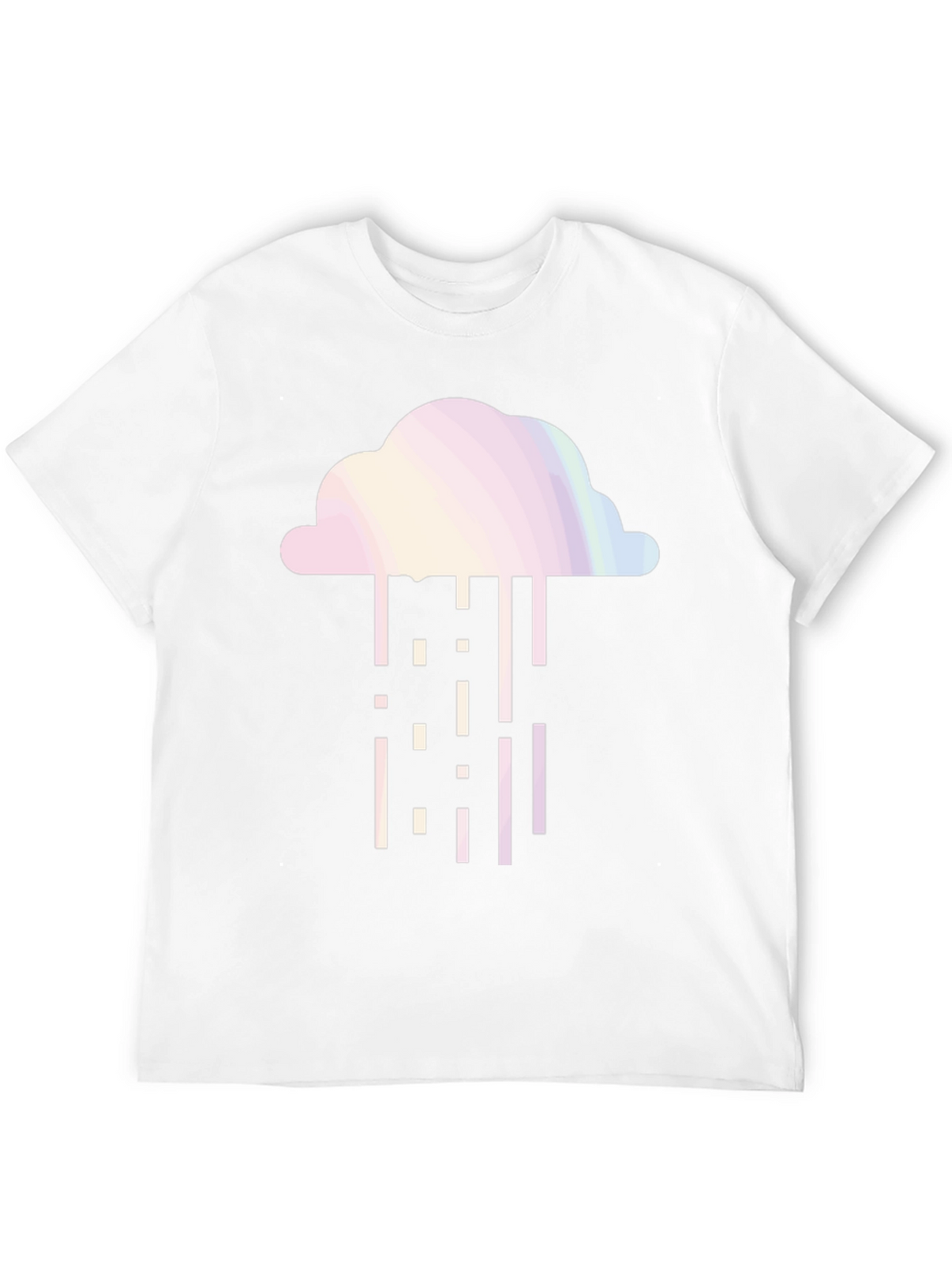 Cloud Rain Graphic Tee - Stylish Black T-Shirt