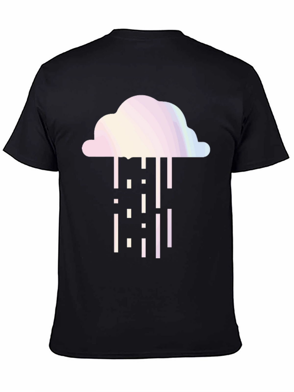 Cloud Rain Graphic Tee - Stylish Black T-Shirt
