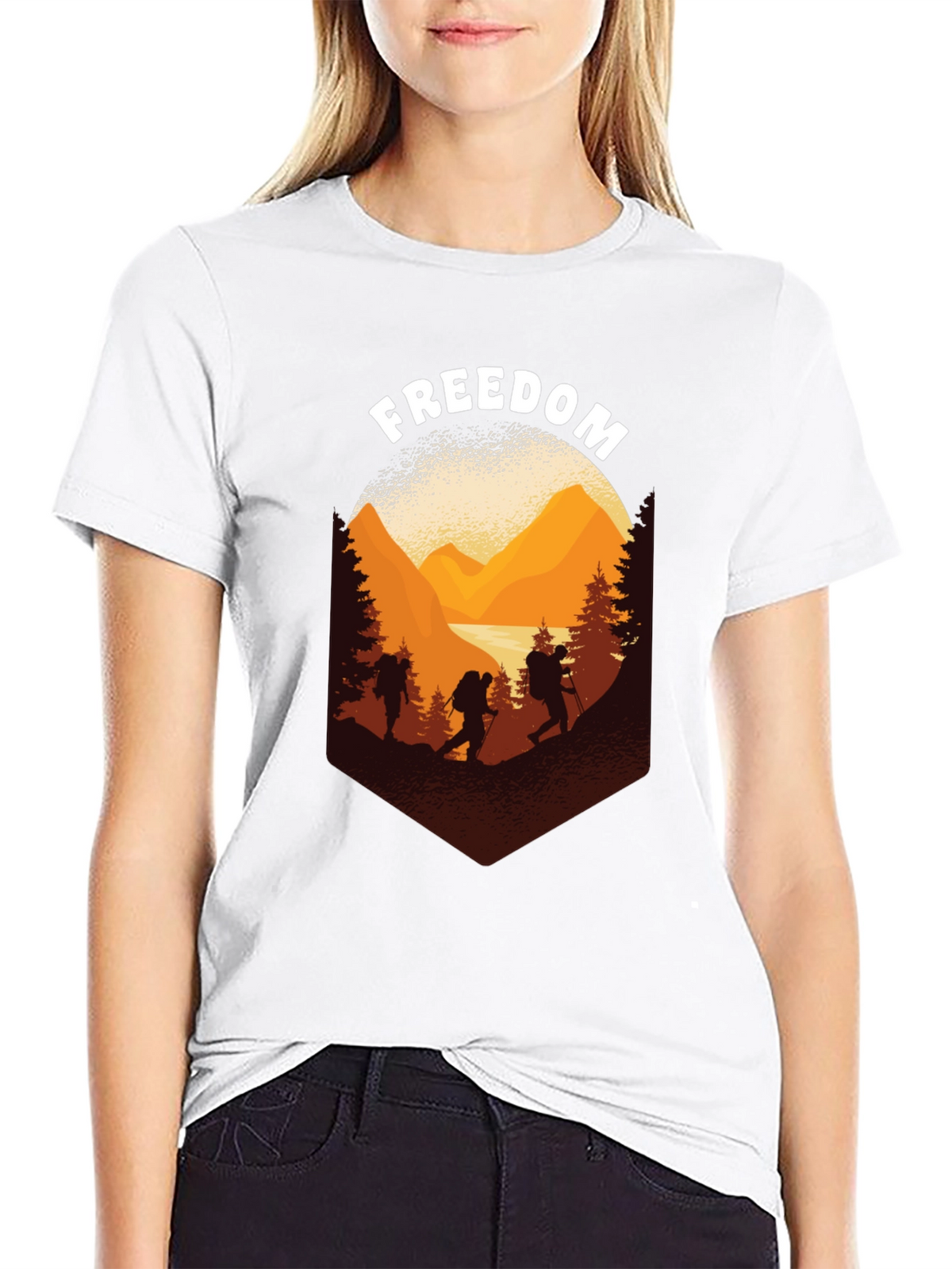 Freedom Hiking Adventure Graphic Tee