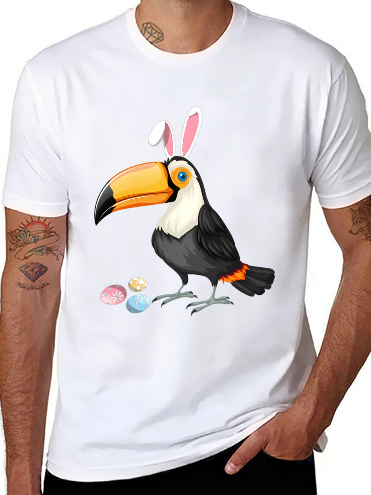 Easter Toucan T-Shirt - Festive Bird Tee