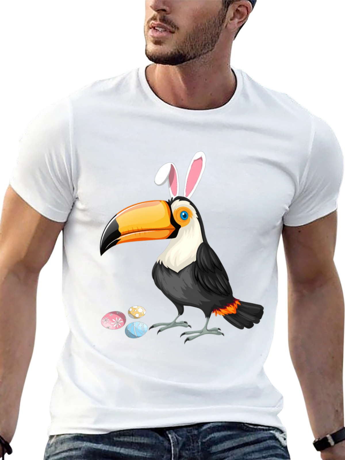 Easter Toucan T-Shirt - Festive Bird Tee