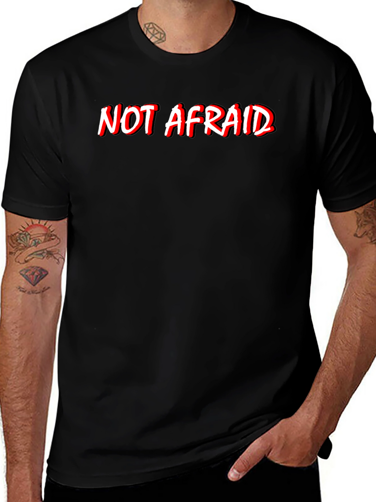 Not Afraid Graphic Tee - Bold Statement T-Shirt