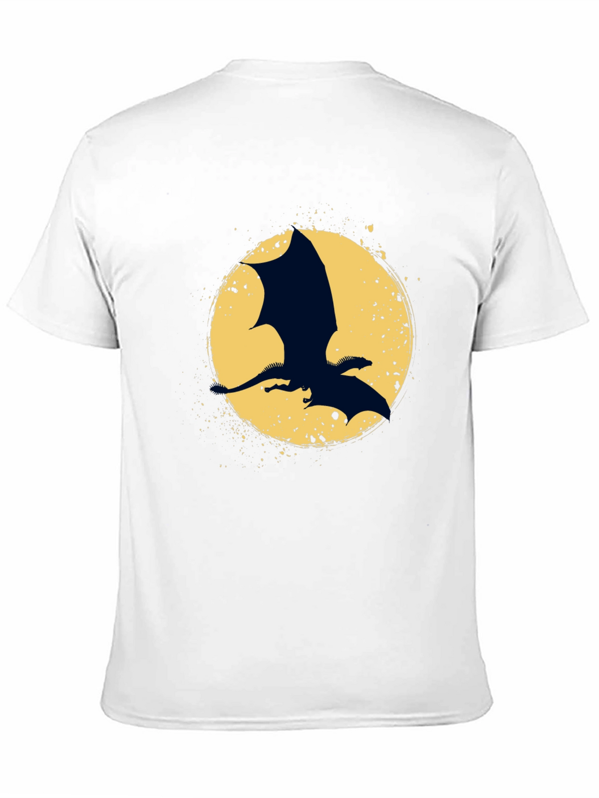 Dragon Silhouette Graphic Tee - Black