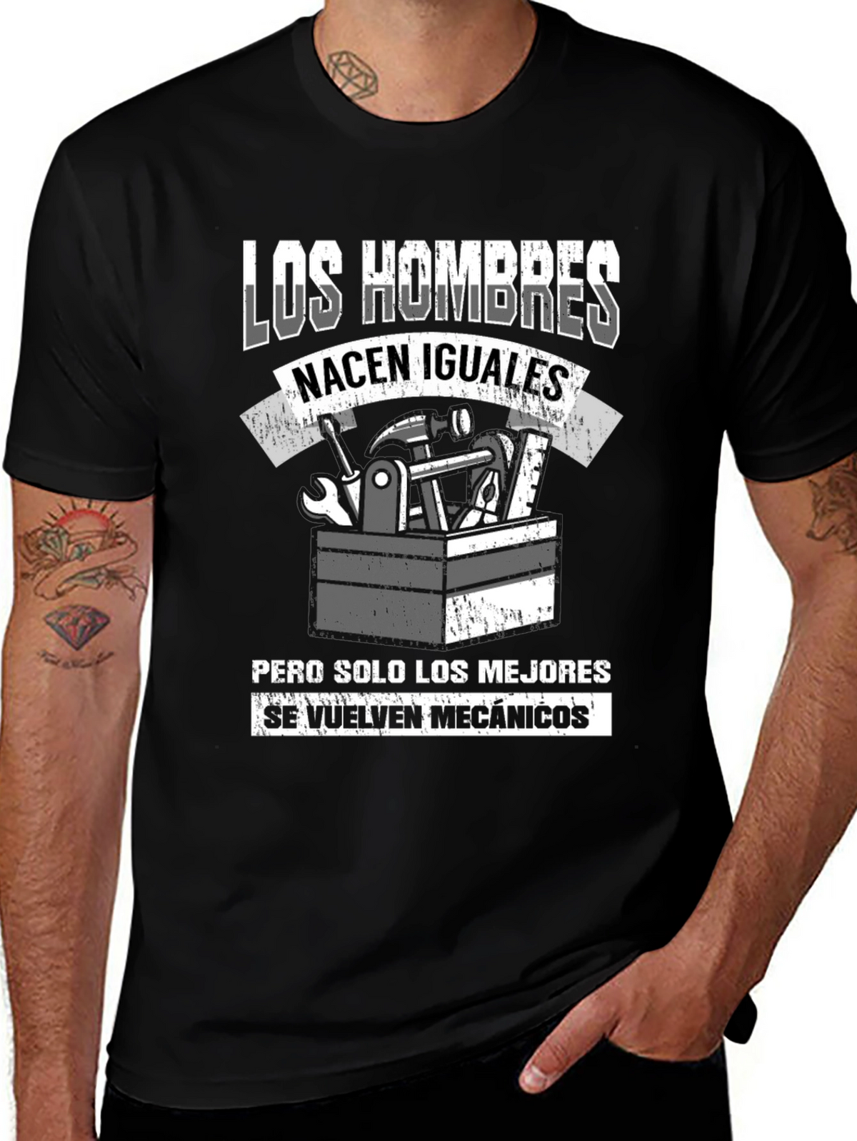 Mechanic Humor T-Shirt - Men Born Equal