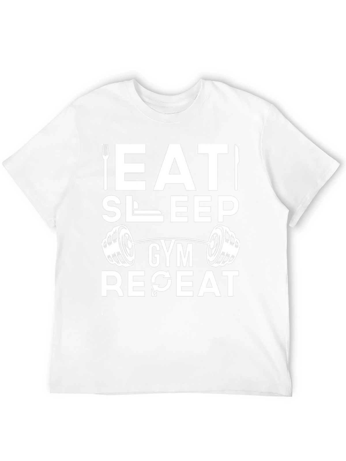 Eat Sleep Gym Repeat Black T-Shirt