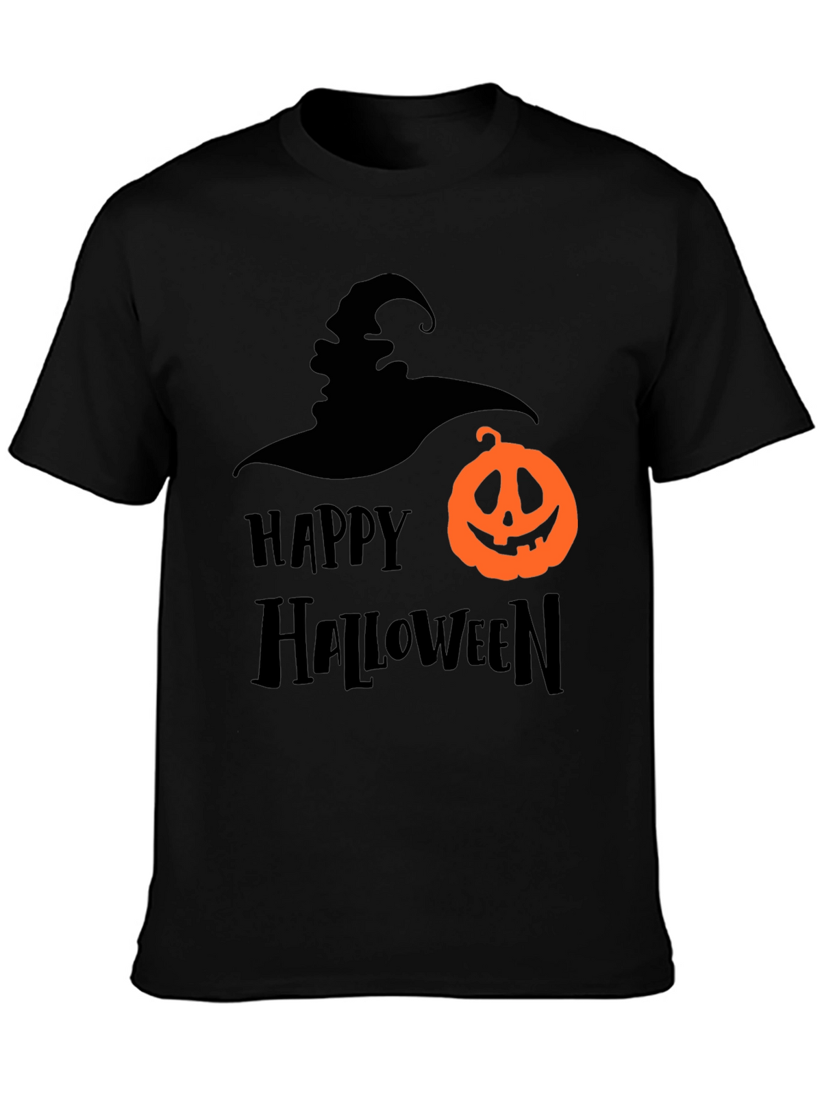 Happy Halloween Graphic Tee - Witch & Pumpkin