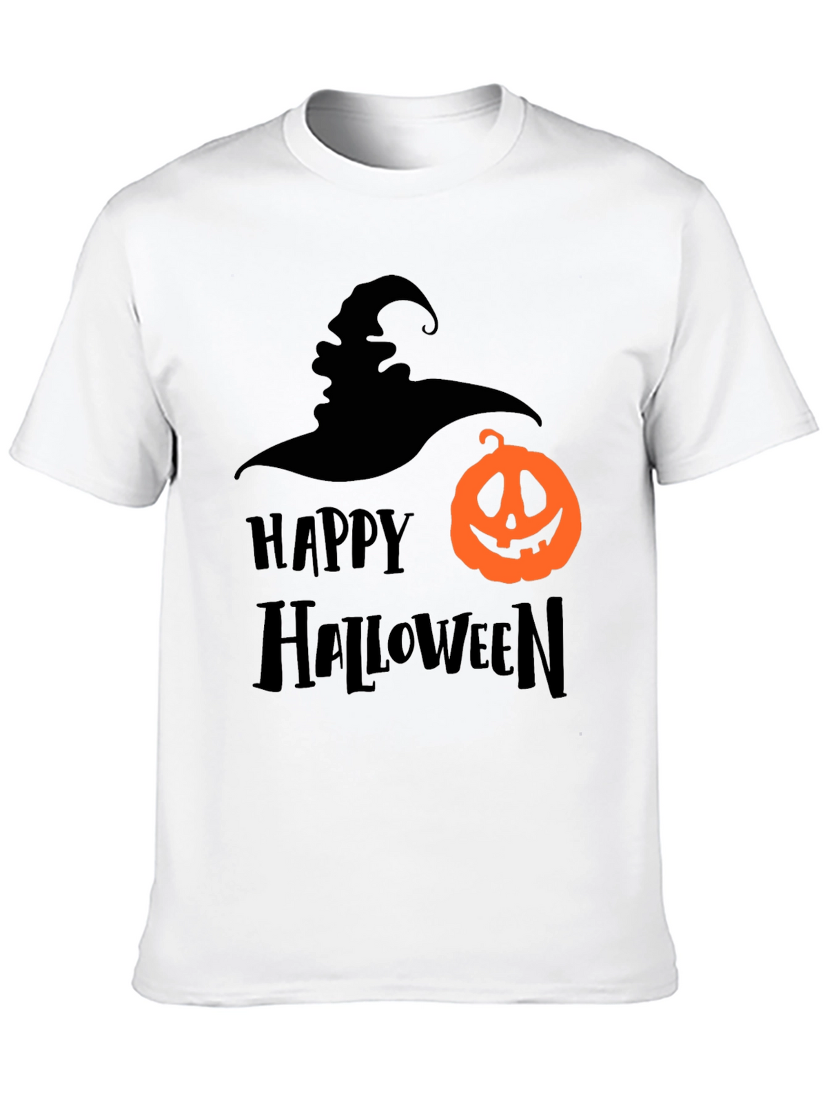Happy Halloween Graphic Tee - Witch & Pumpkin