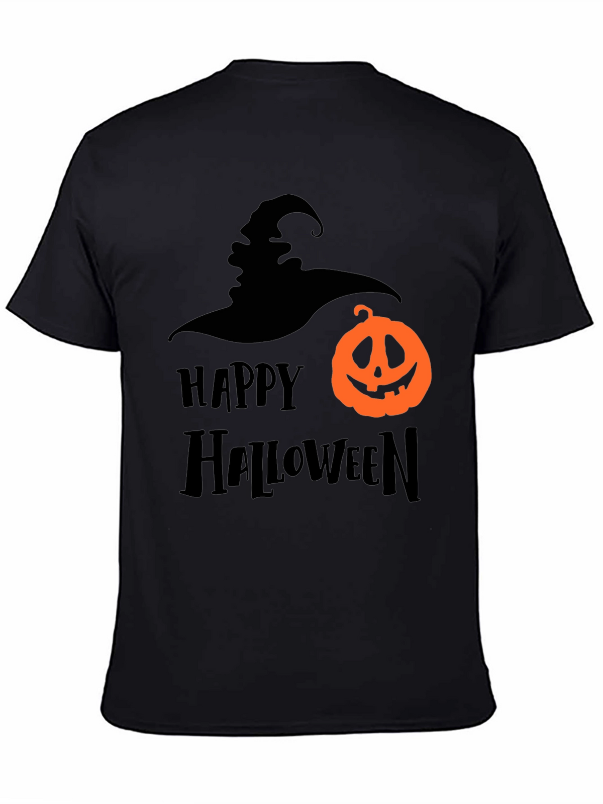 Happy Halloween Graphic Tee - Witch & Pumpkin