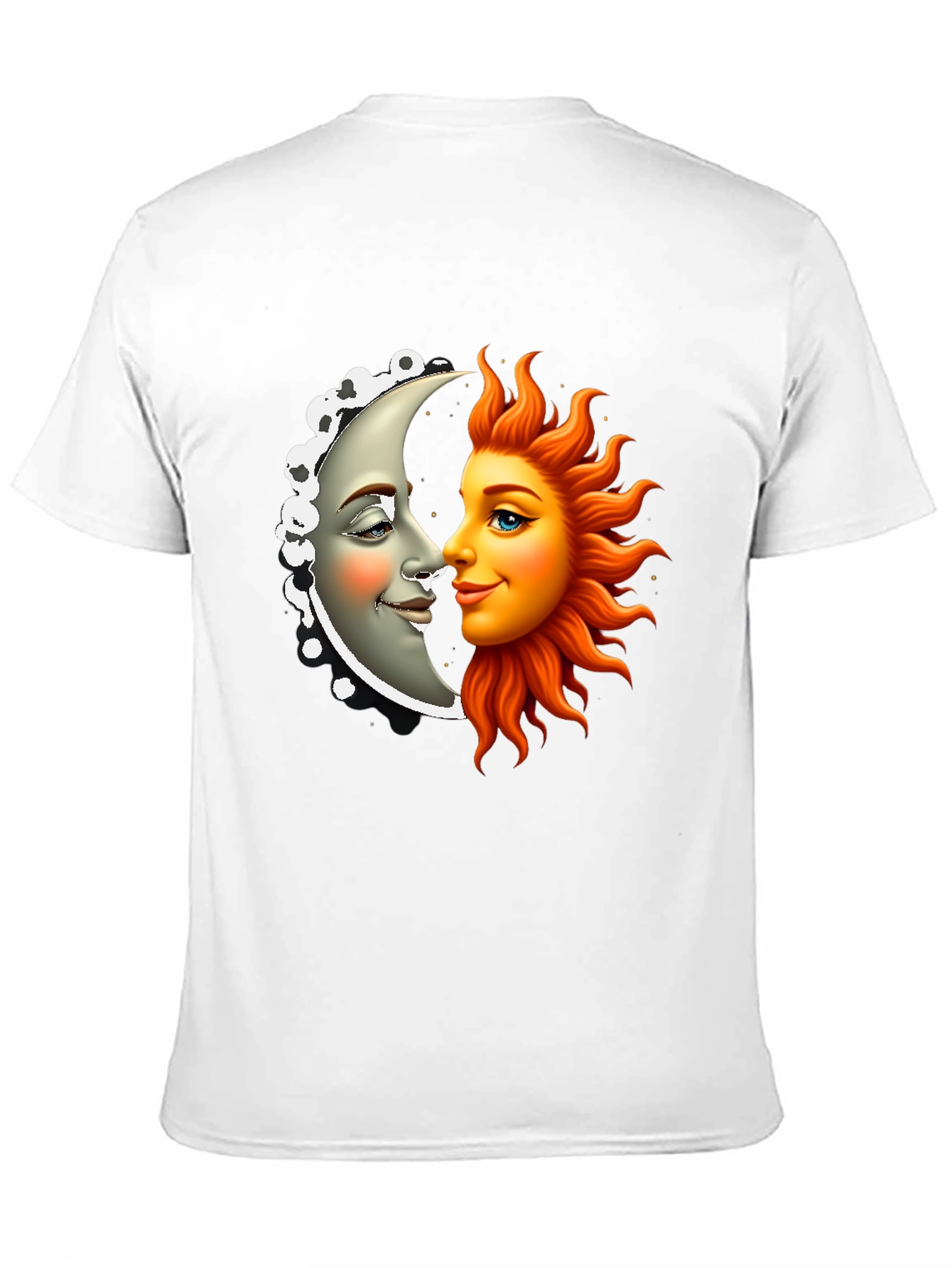 Sun & Moon Graphic Tee - Celestial Black Shirt