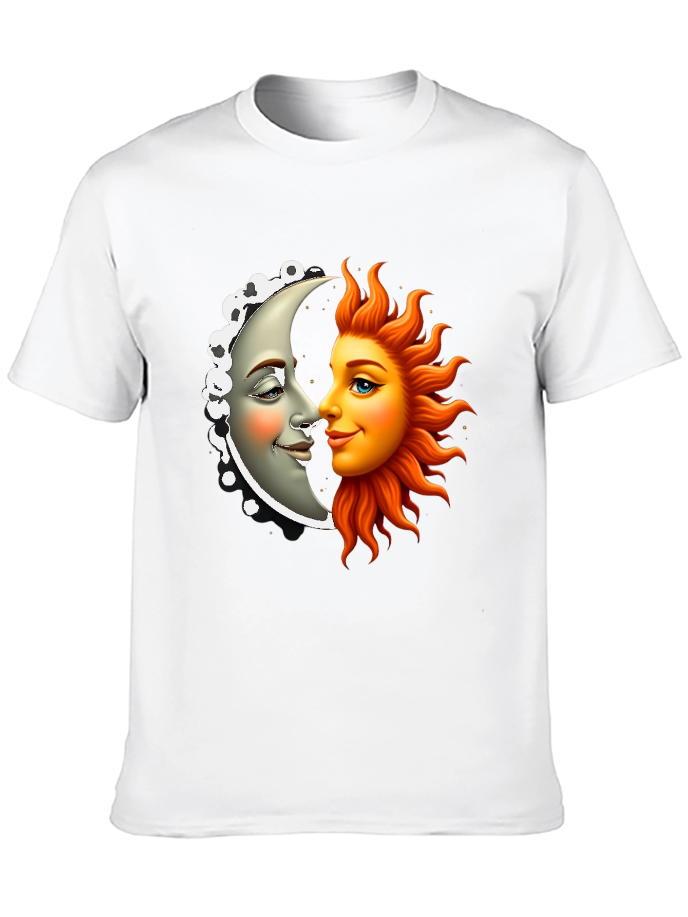 Sun & Moon Graphic Tee - Celestial Black Shirt