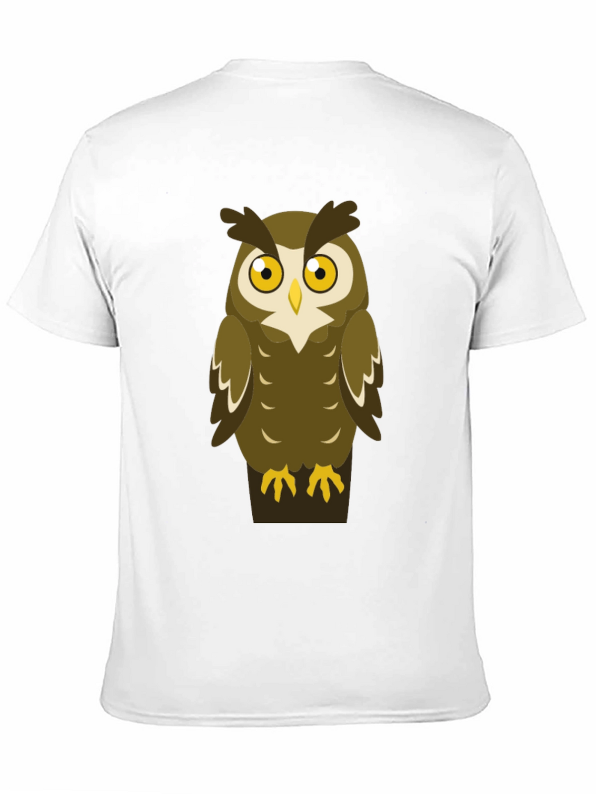 Owl Graphic Print Mens Black T-Shirt