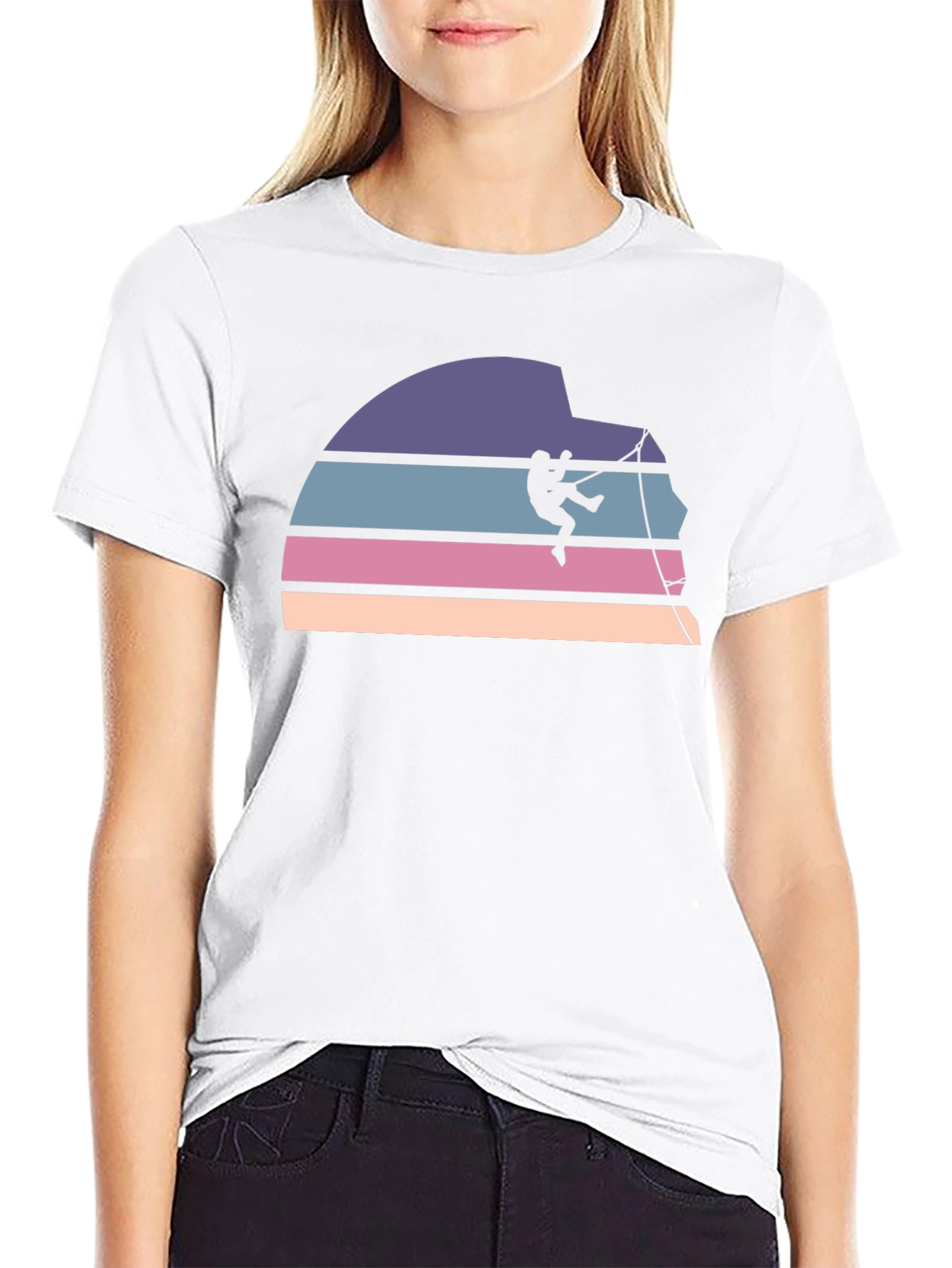 Retro Rock Climbing T-Shirt - Adventure Style