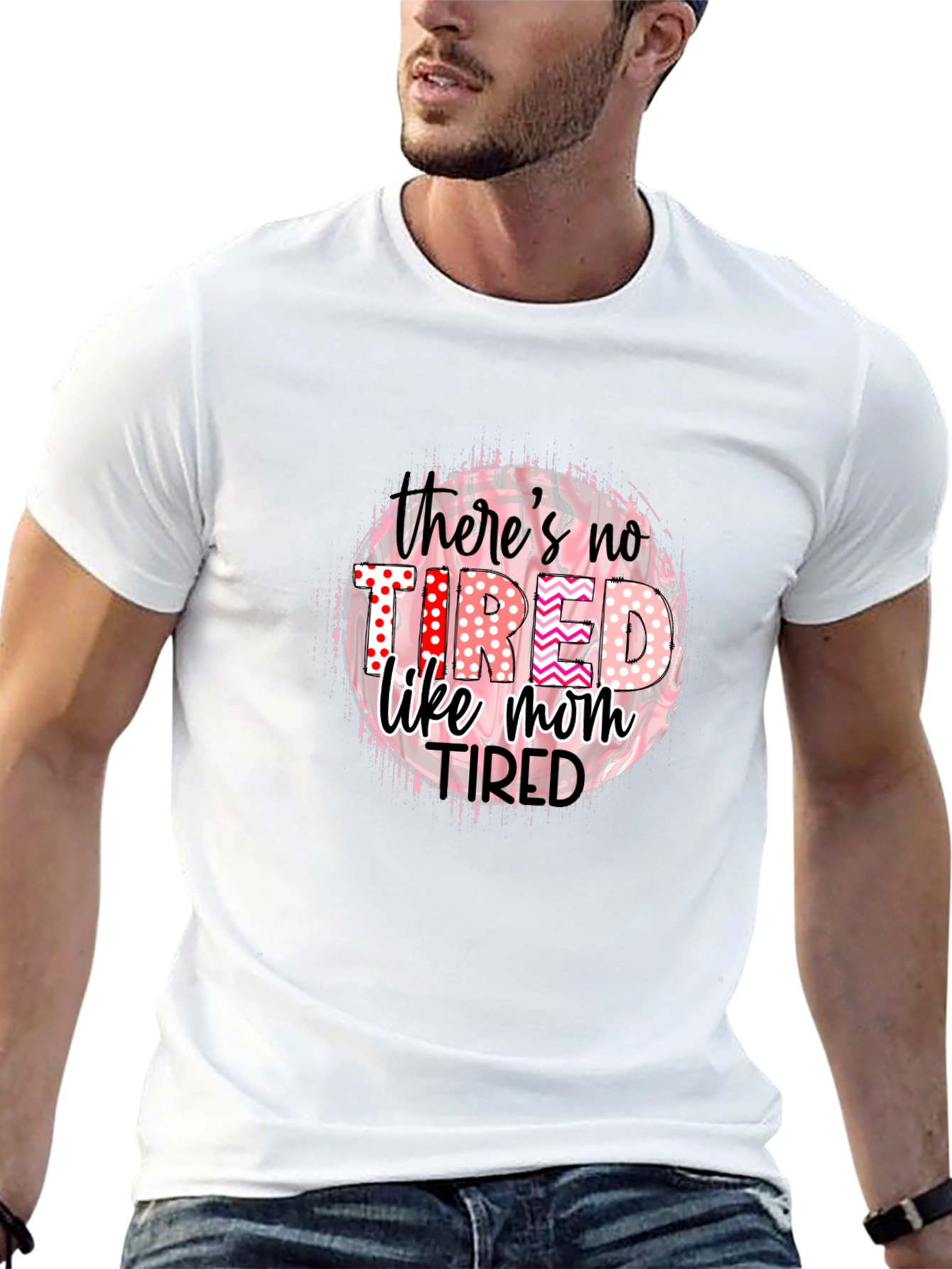 Tired Like Mom Black T-Shirt