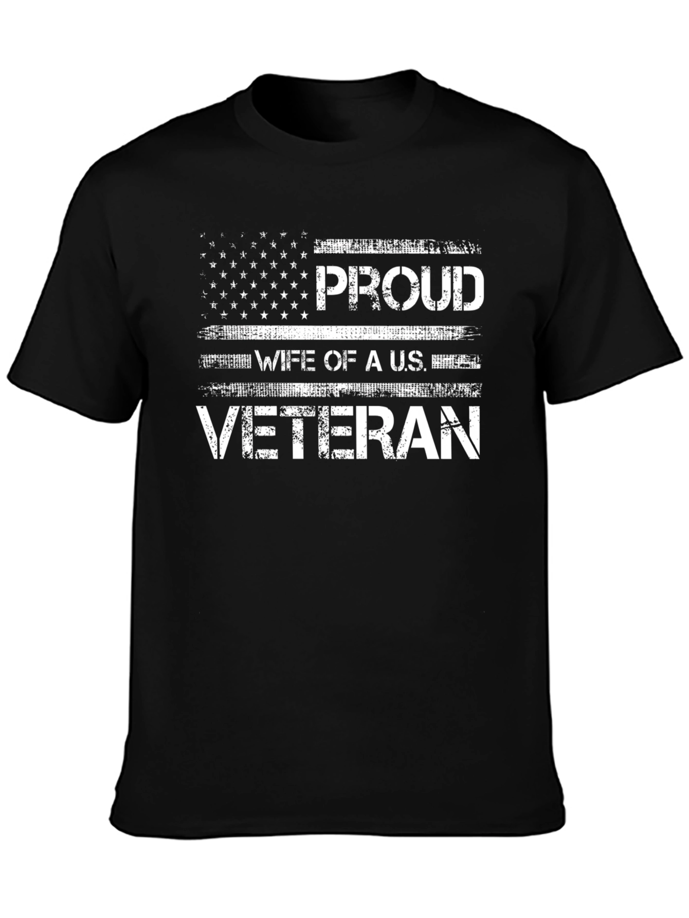 Proud Wife of a U.S. Veteran Graphic Tee
