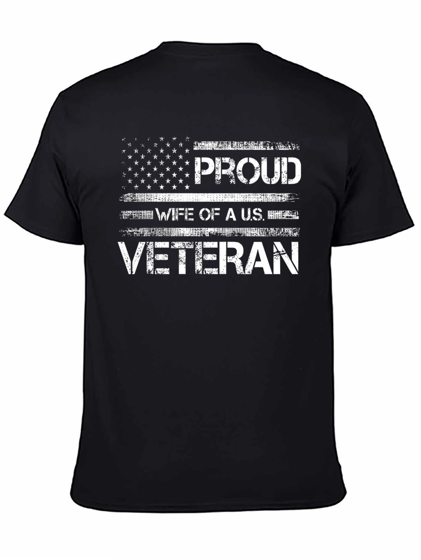 Proud Wife of a U.S. Veteran Graphic Tee