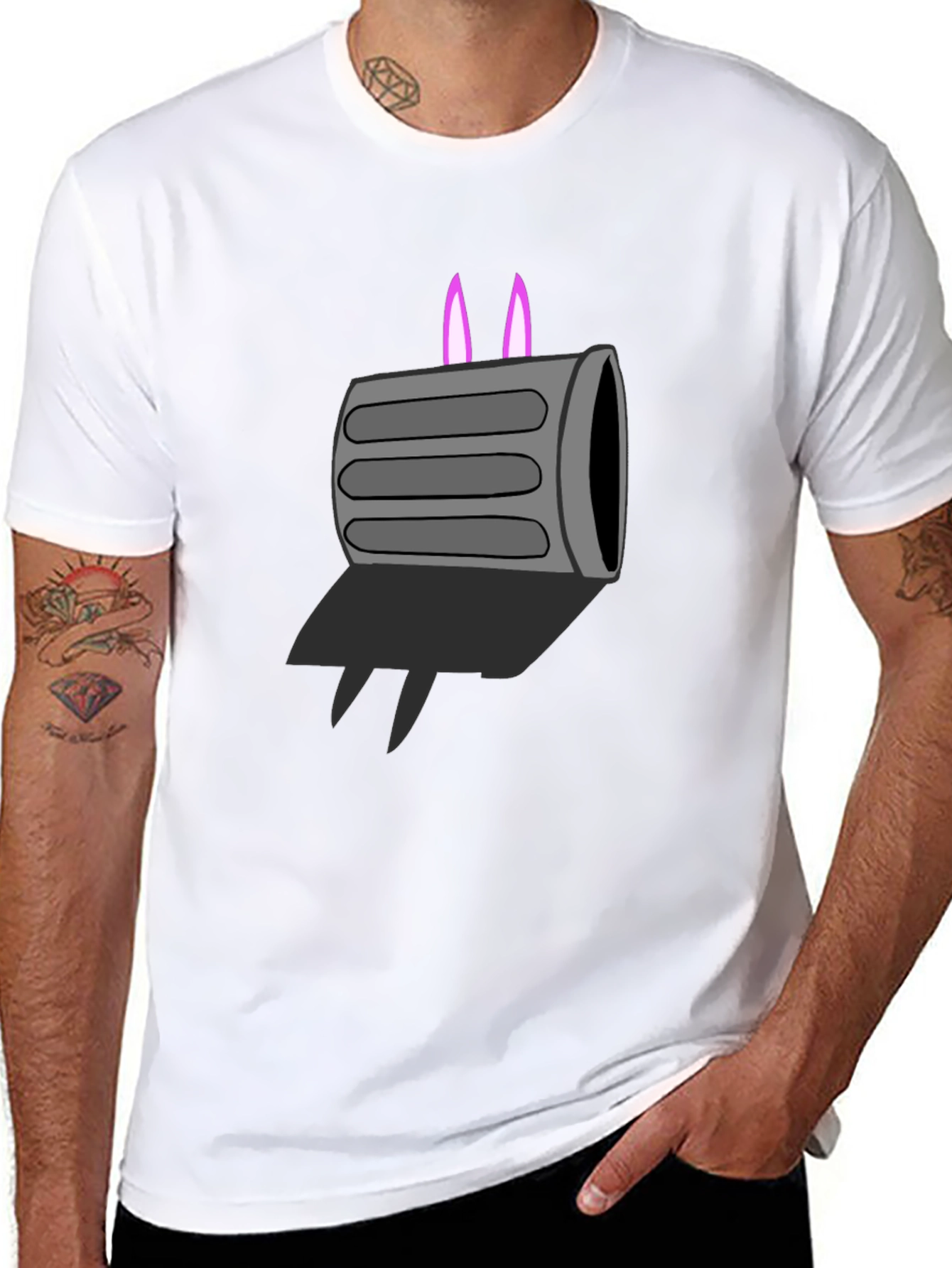 Retro Toaster Cartoon Graphic Tee