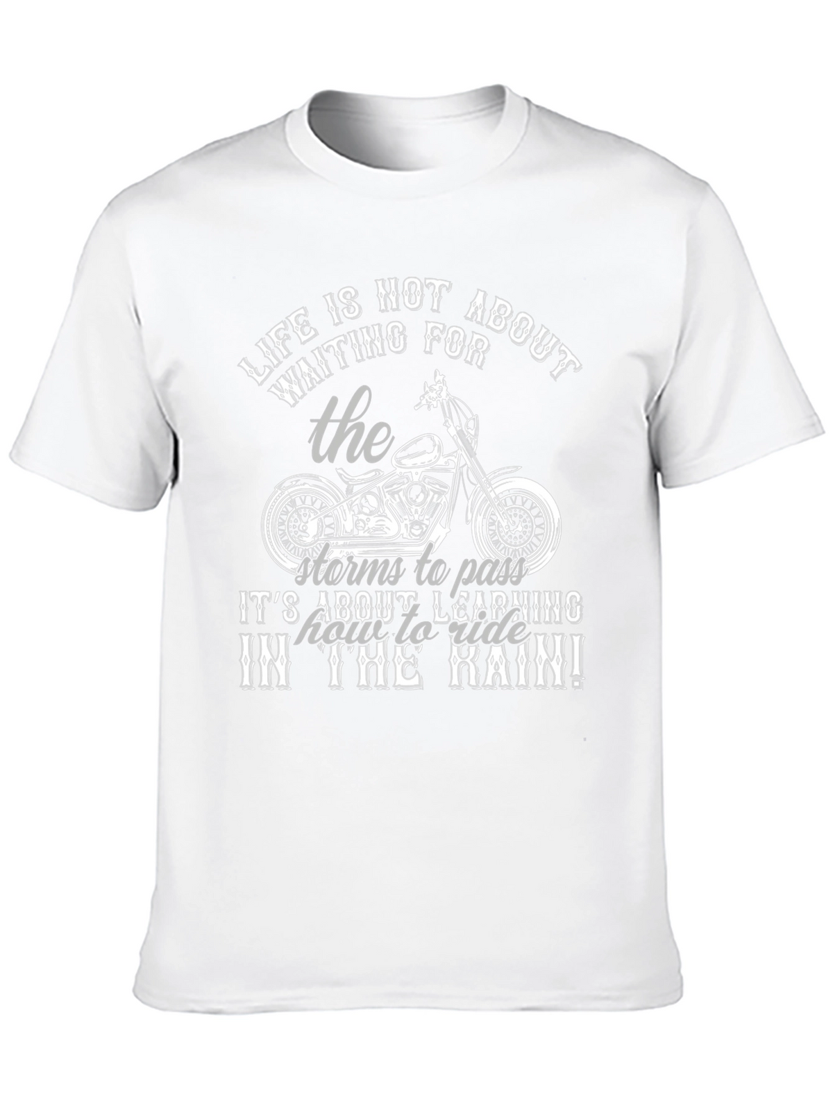 Lifes Ride T-Shirt - Motorcycle Design