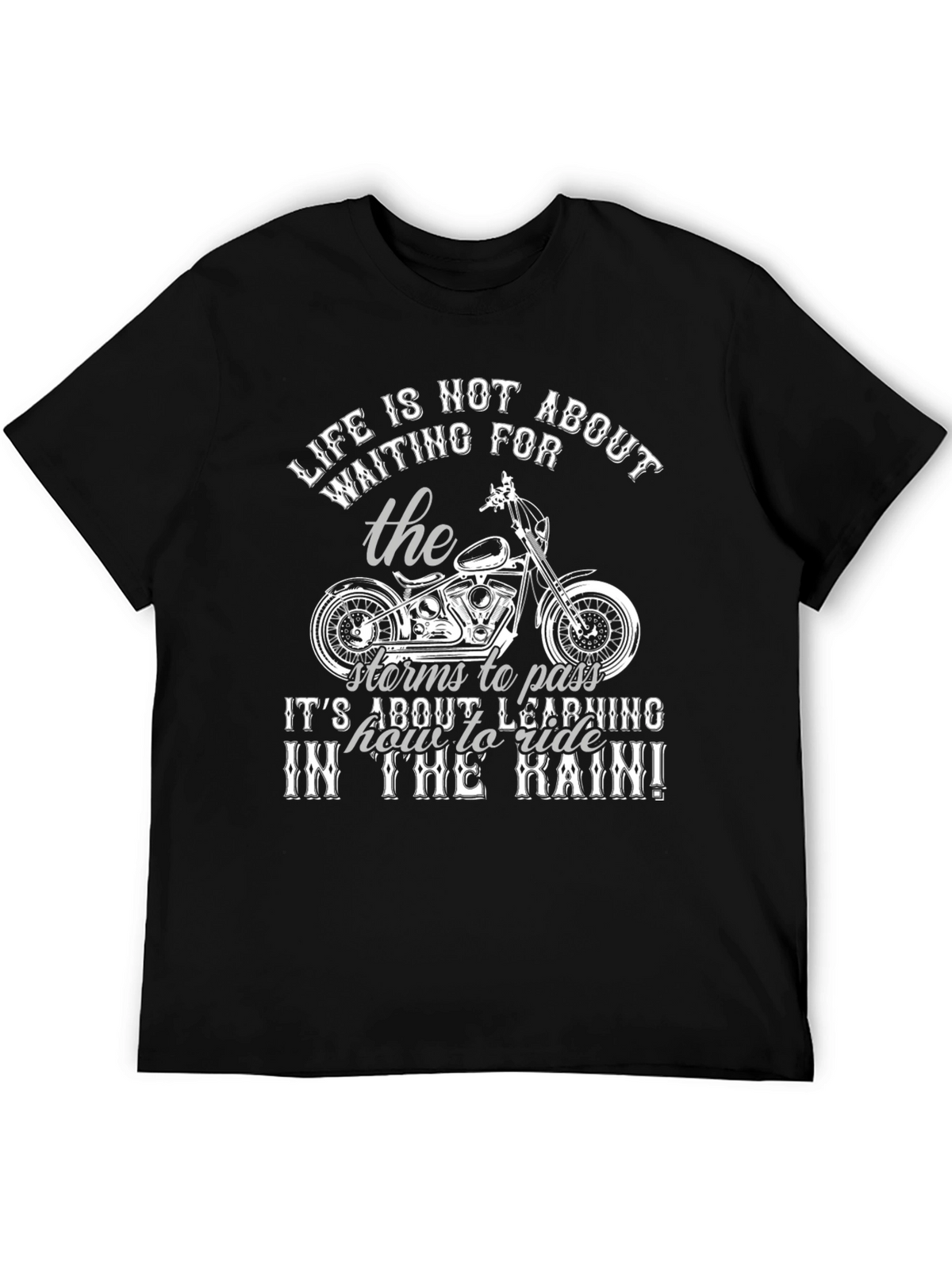 Lifes Ride T-Shirt - Motorcycle Design