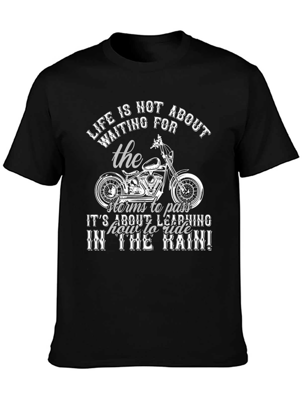 Lifes Ride T-Shirt - Motorcycle Design