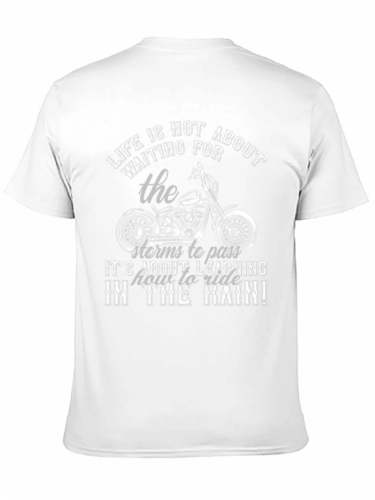 Lifes Ride T-Shirt - Motorcycle Design