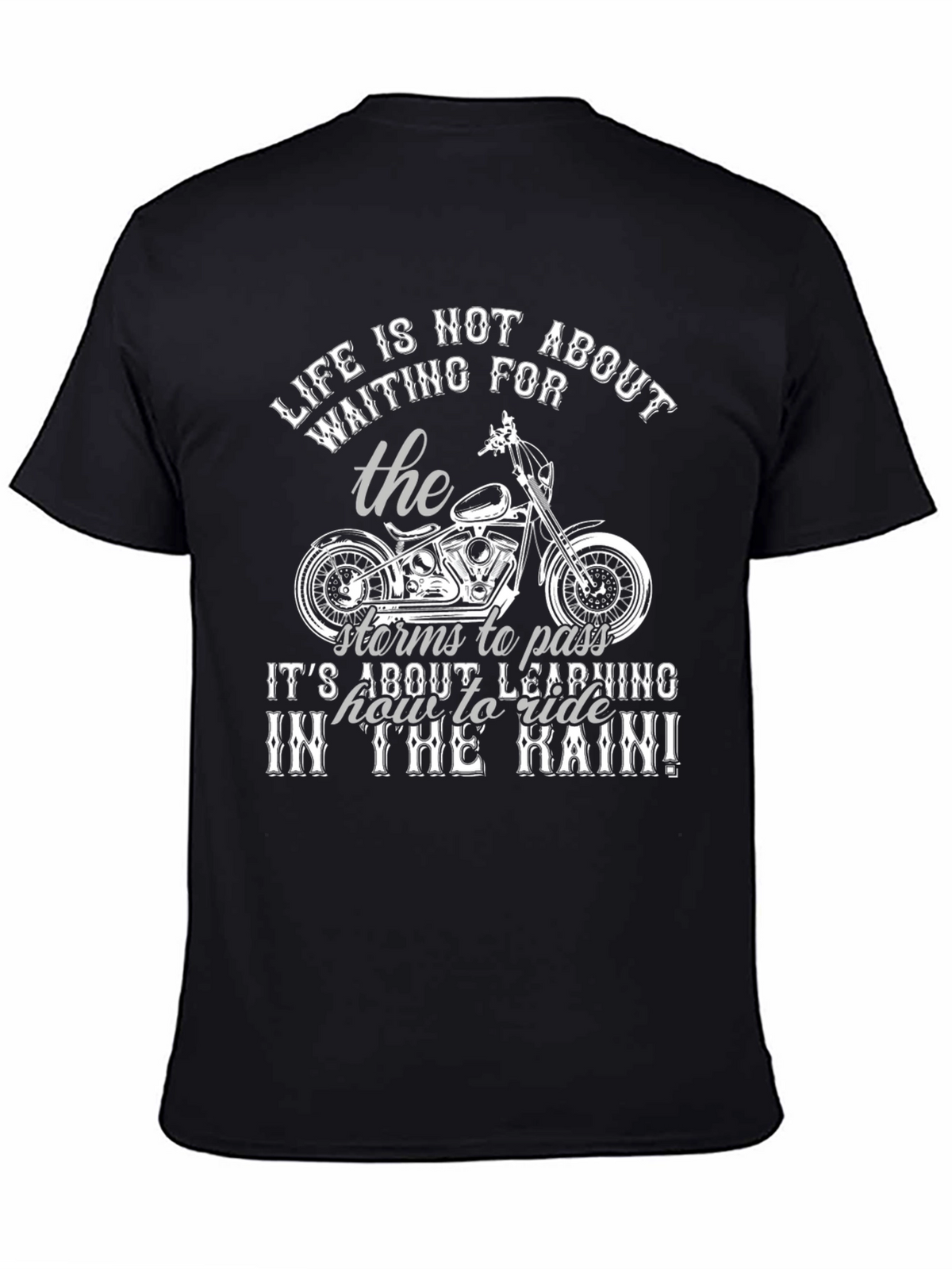 Lifes Ride T-Shirt - Motorcycle Design