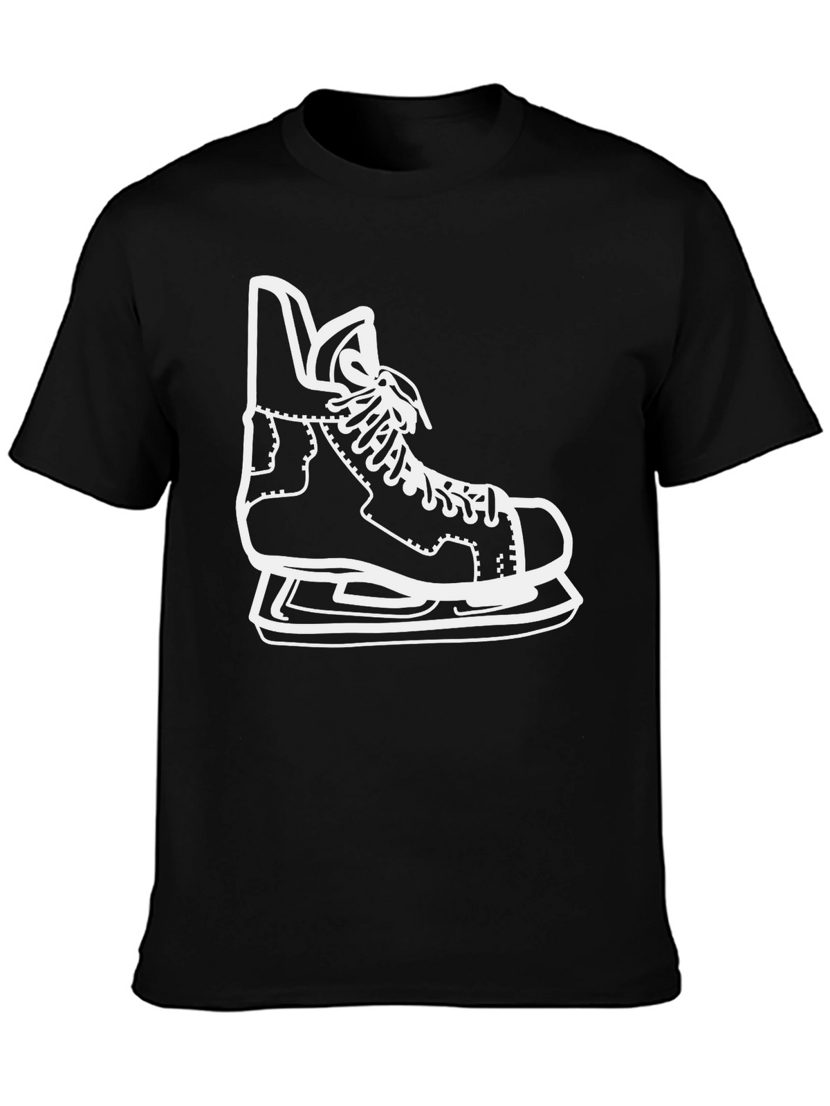 Hockey Skate Graphic Tee - Black