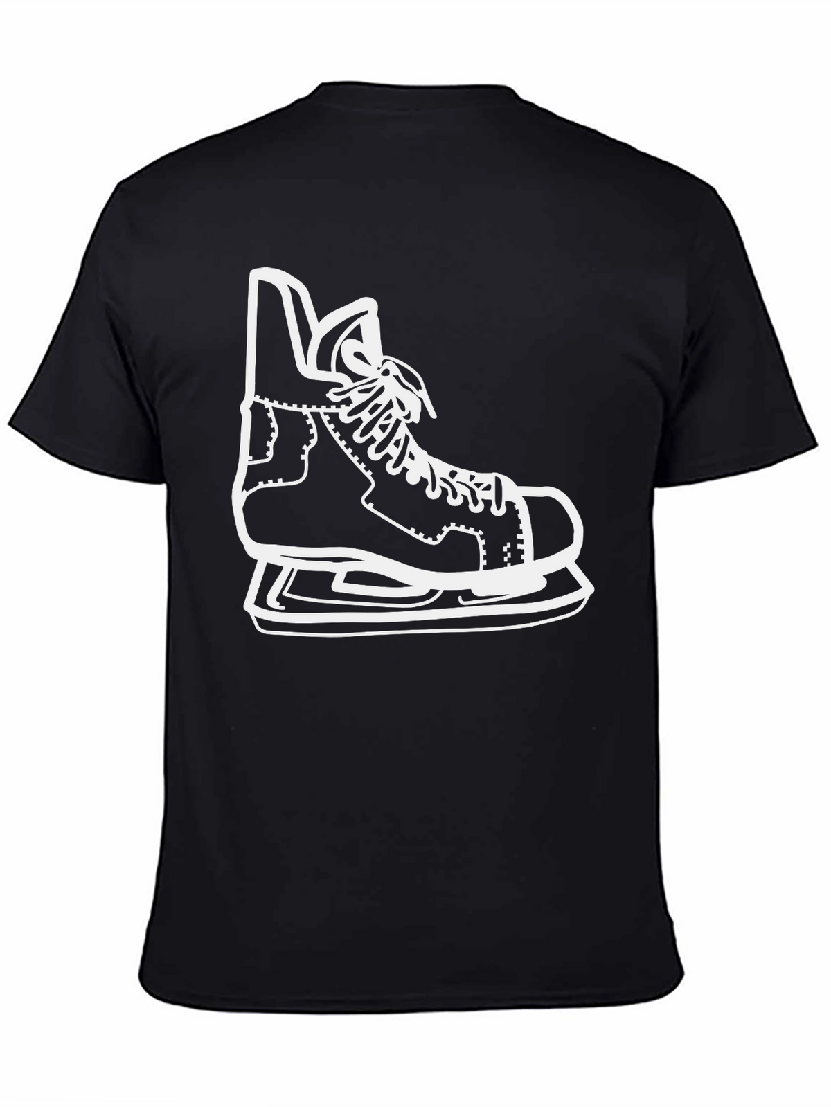 Hockey Skate Graphic Tee - Black