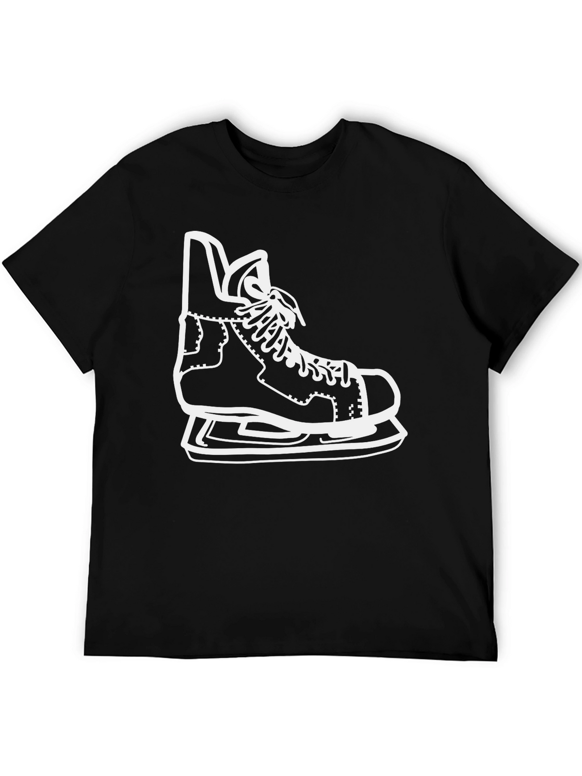Hockey Skate Graphic Tee - Black