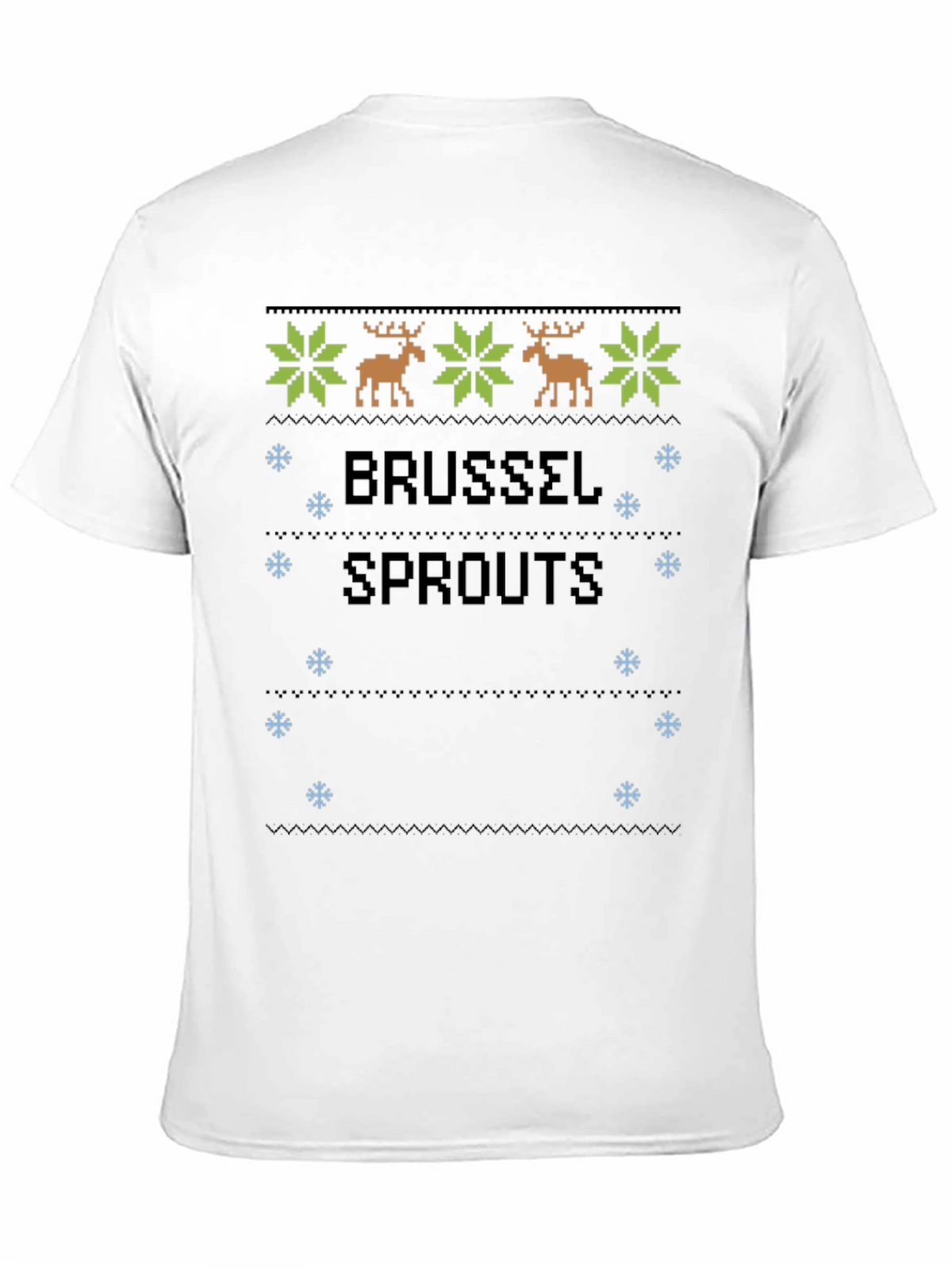 Brussels Sprouts Ugly Christmas Sweater Style T-Shirt